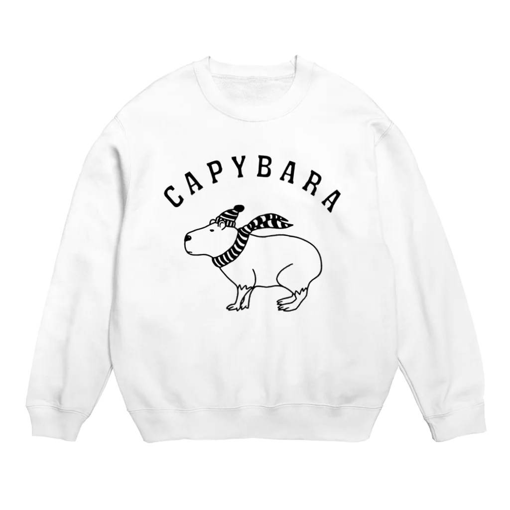 Aliviostaのカピバラ 動物イラスト Crew Neck Sweatshirt