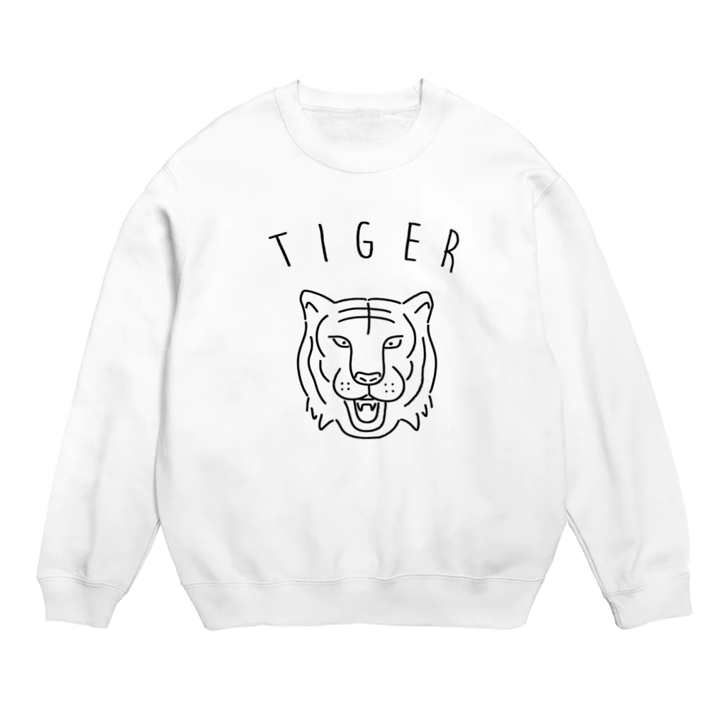 Aliviostaのタイガー 虎 動物イラスト Crew Neck Sweatshirt