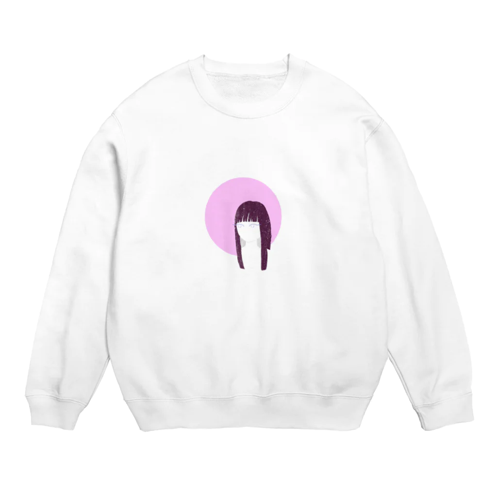 monacoocの見つめる女の子 Crew Neck Sweatshirt