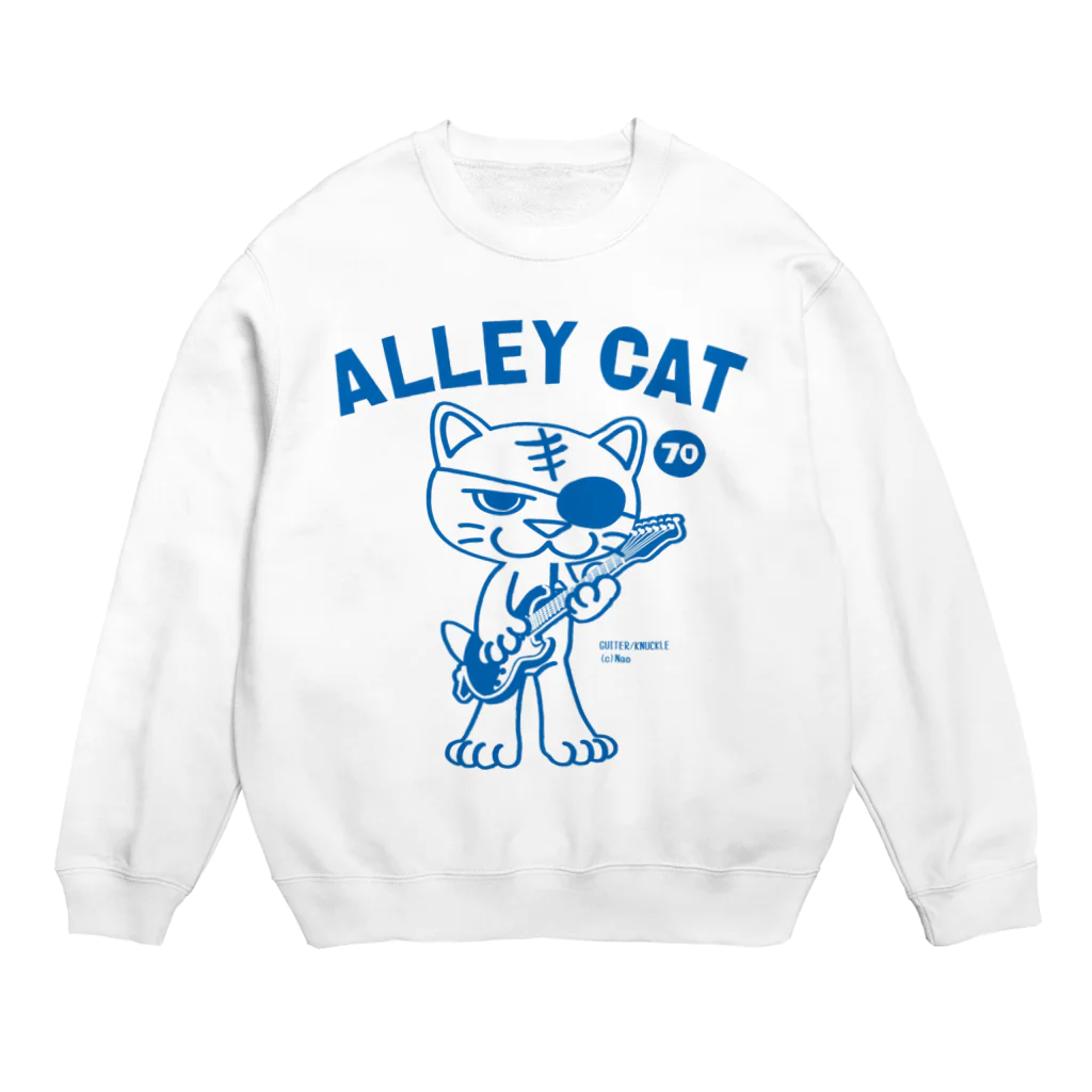 NaoのALLEY CAT 〜ドラ猫モータース ギター/ナックル〜 Crew Neck Sweatshirt