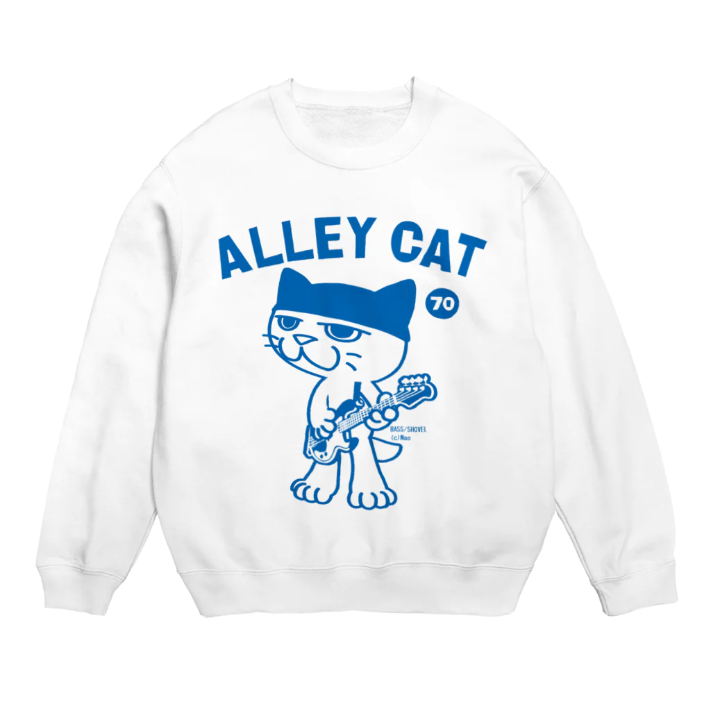 NaoのALLEY CAT 〜ドラ猫モータース ベース/ショベル〜 Crew Neck Sweatshirt