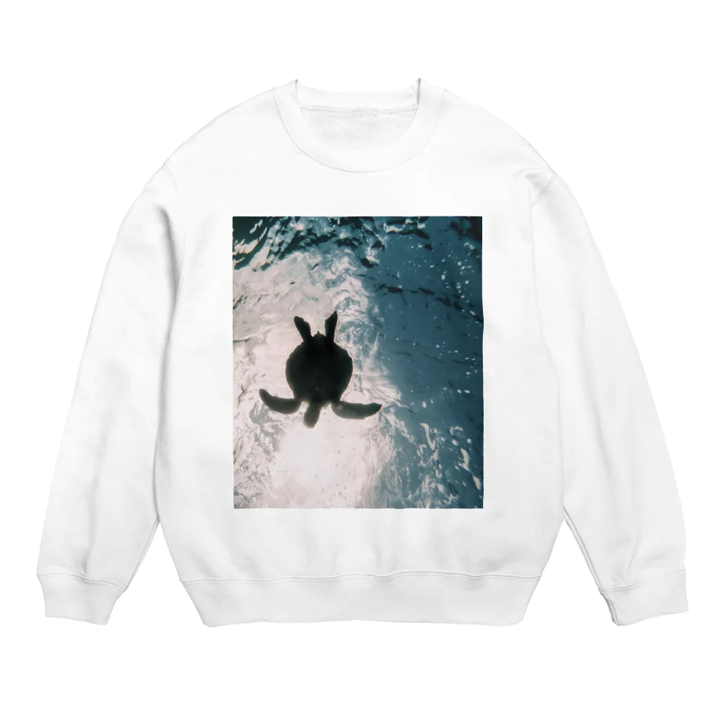 _O4muのウミガメ Crew Neck Sweatshirt