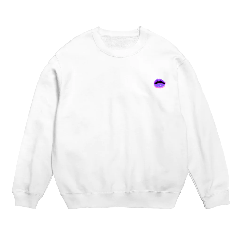 pikshmiのLIP_purple Crew Neck Sweatshirt