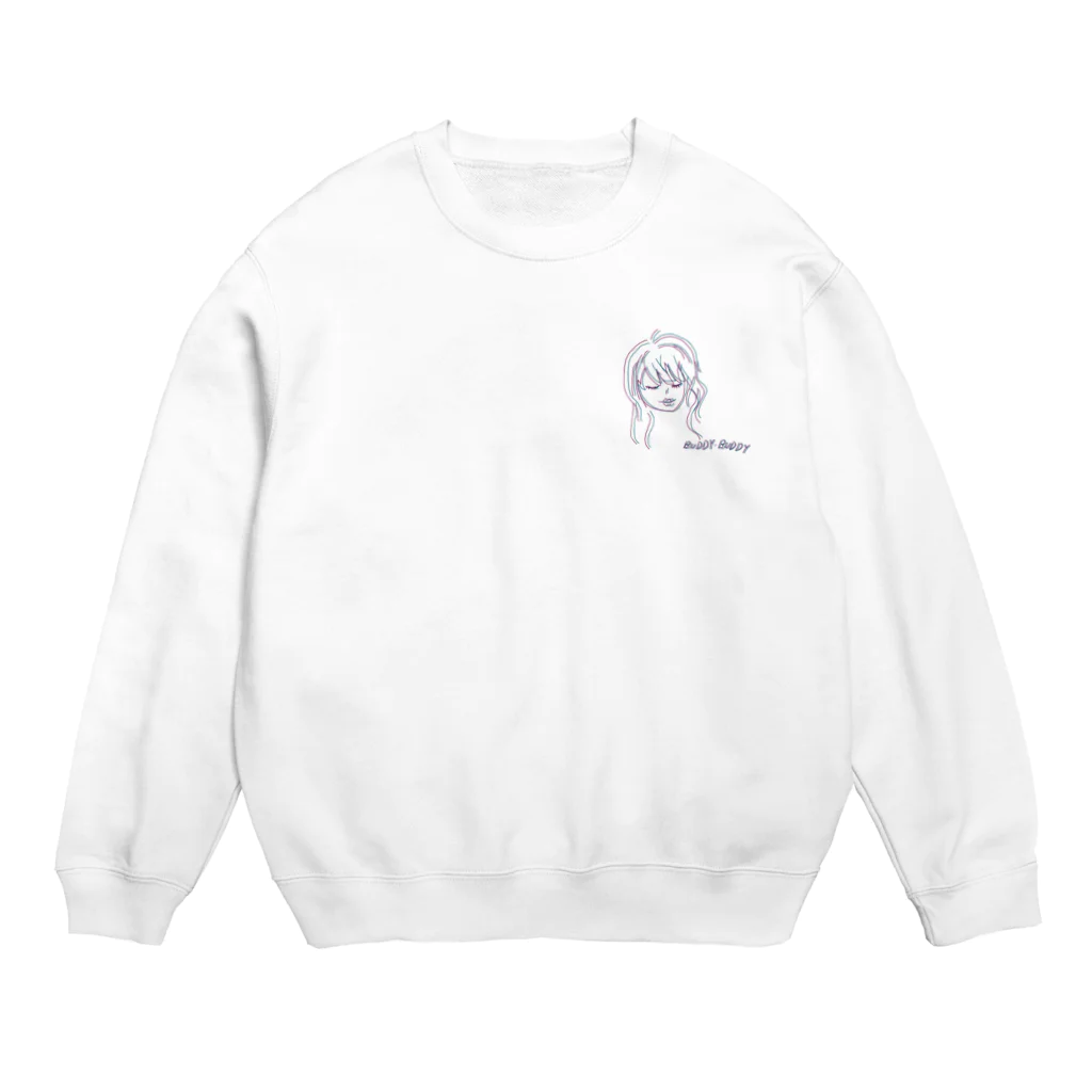 BUDDY-BUDDYの女の子 Crew Neck Sweatshirt