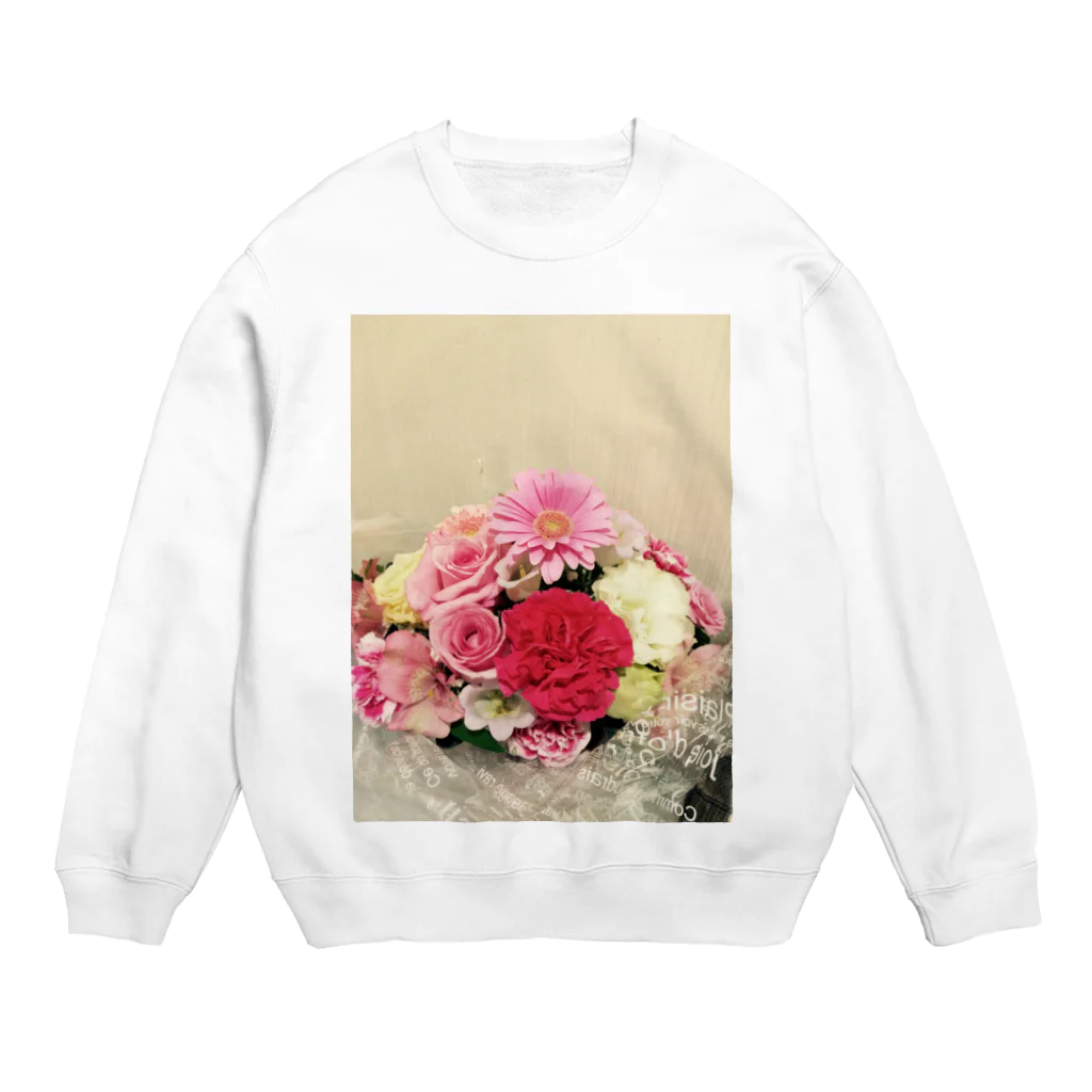 ヌヴェルのお花はん Crew Neck Sweatshirt