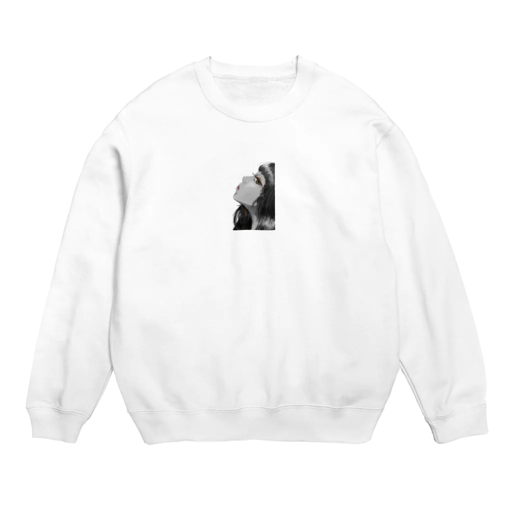 AURAのワンポイント Crew Neck Sweatshirt