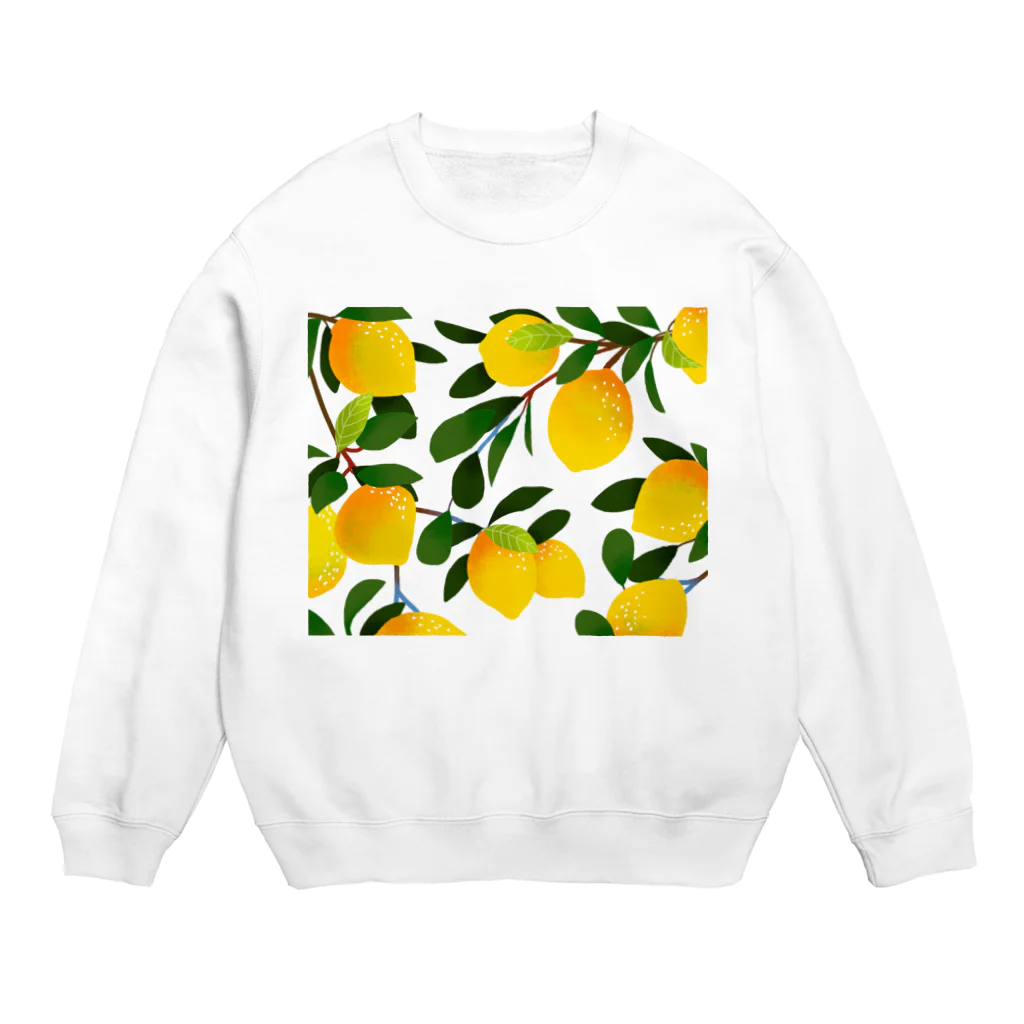 yuriのレモン Crew Neck Sweatshirt