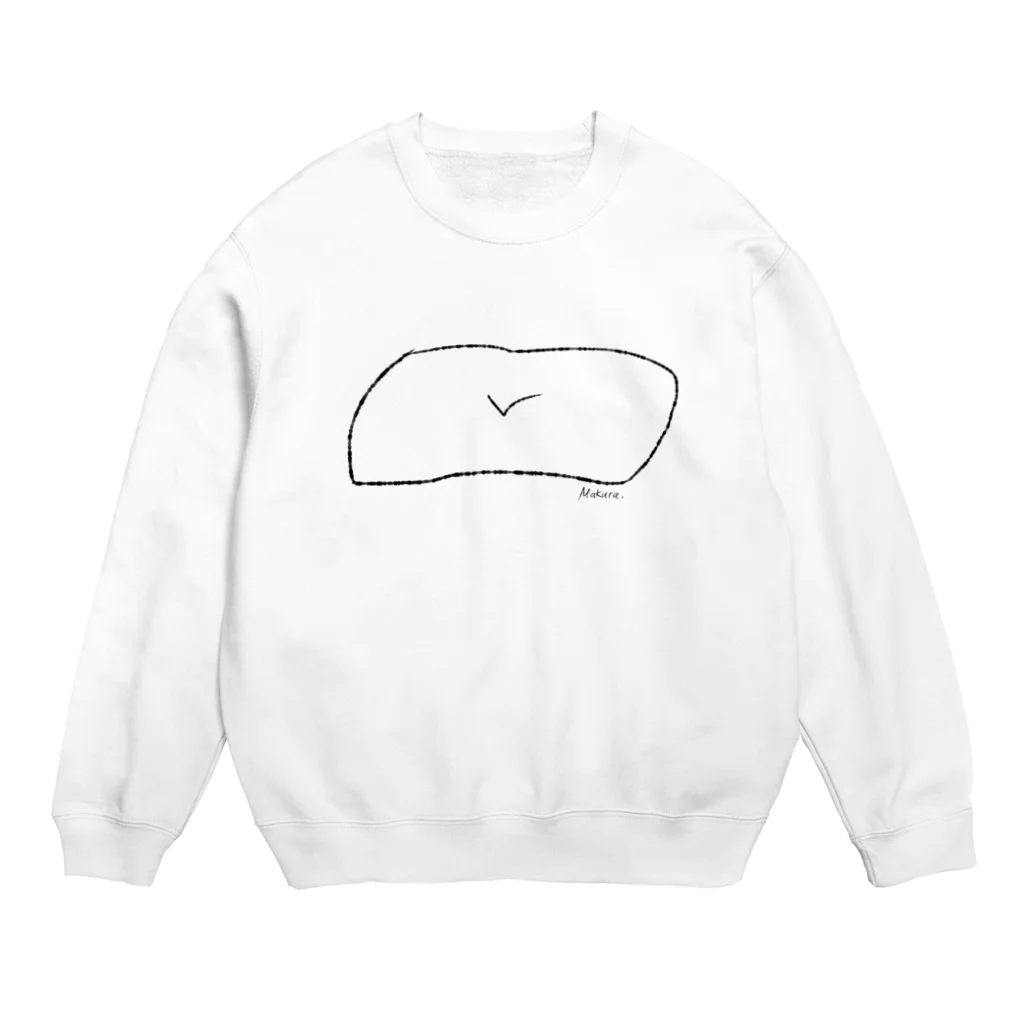 ゆしをのまくらです Crew Neck Sweatshirt