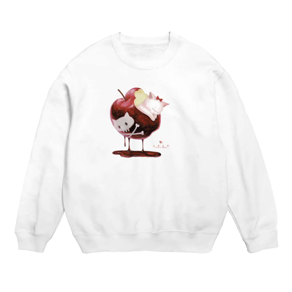 水無月堂の白猫姫 Crew Neck Sweatshirt