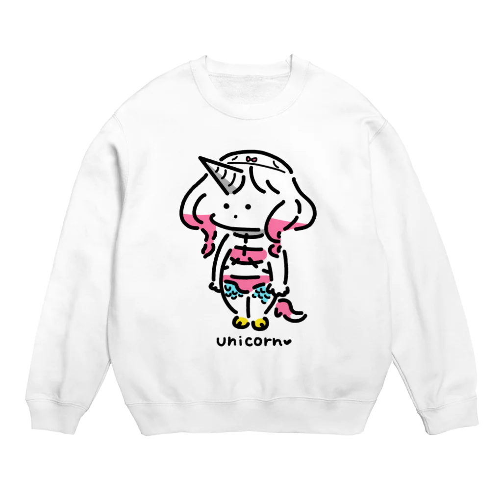 COWWたちつてと店のユニコーン男【３点シリーズ】 Crew Neck Sweatshirt