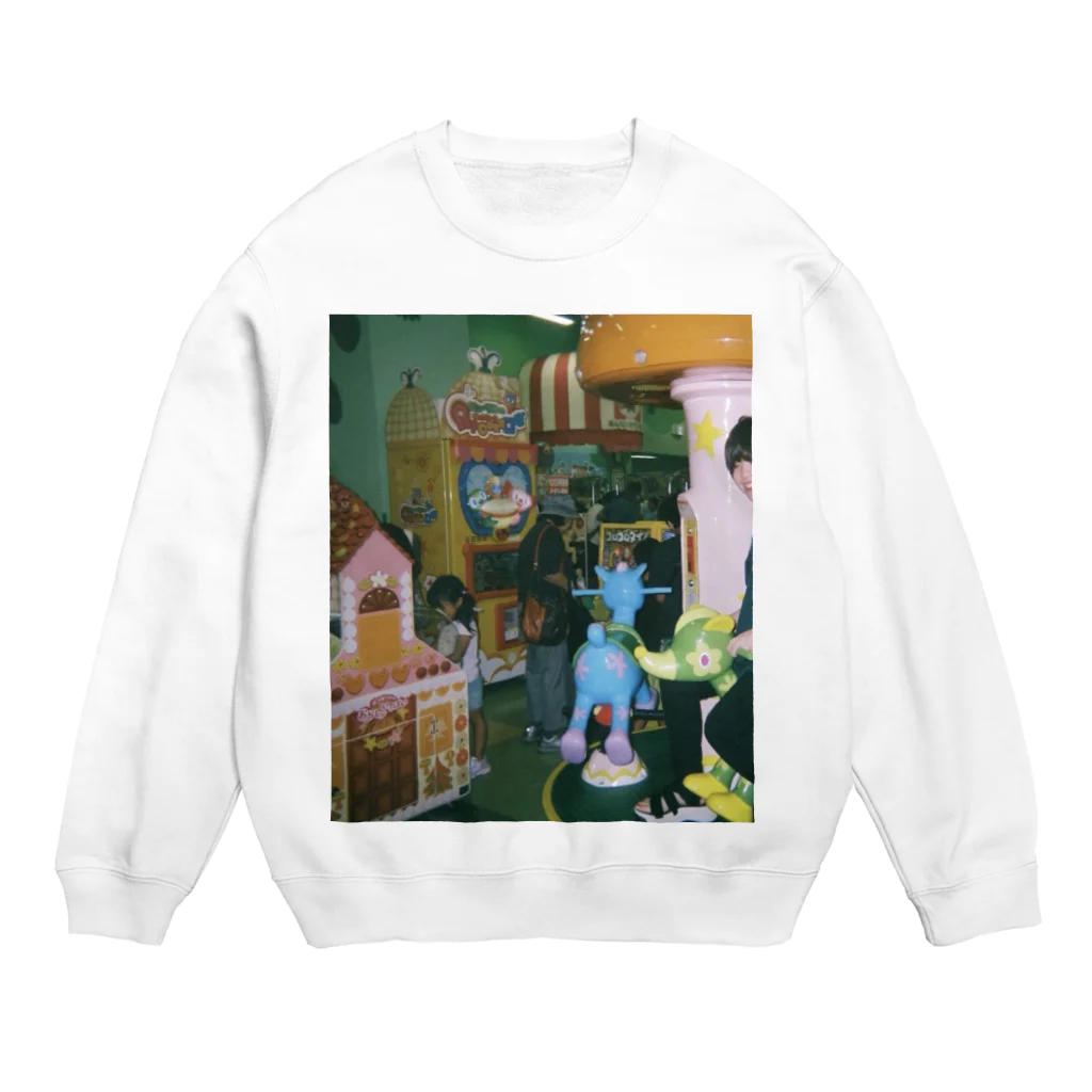 停学のゲーセン Crew Neck Sweatshirt