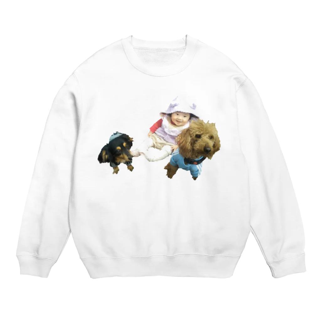 あらきめい工房のさん兄弟 Crew Neck Sweatshirt