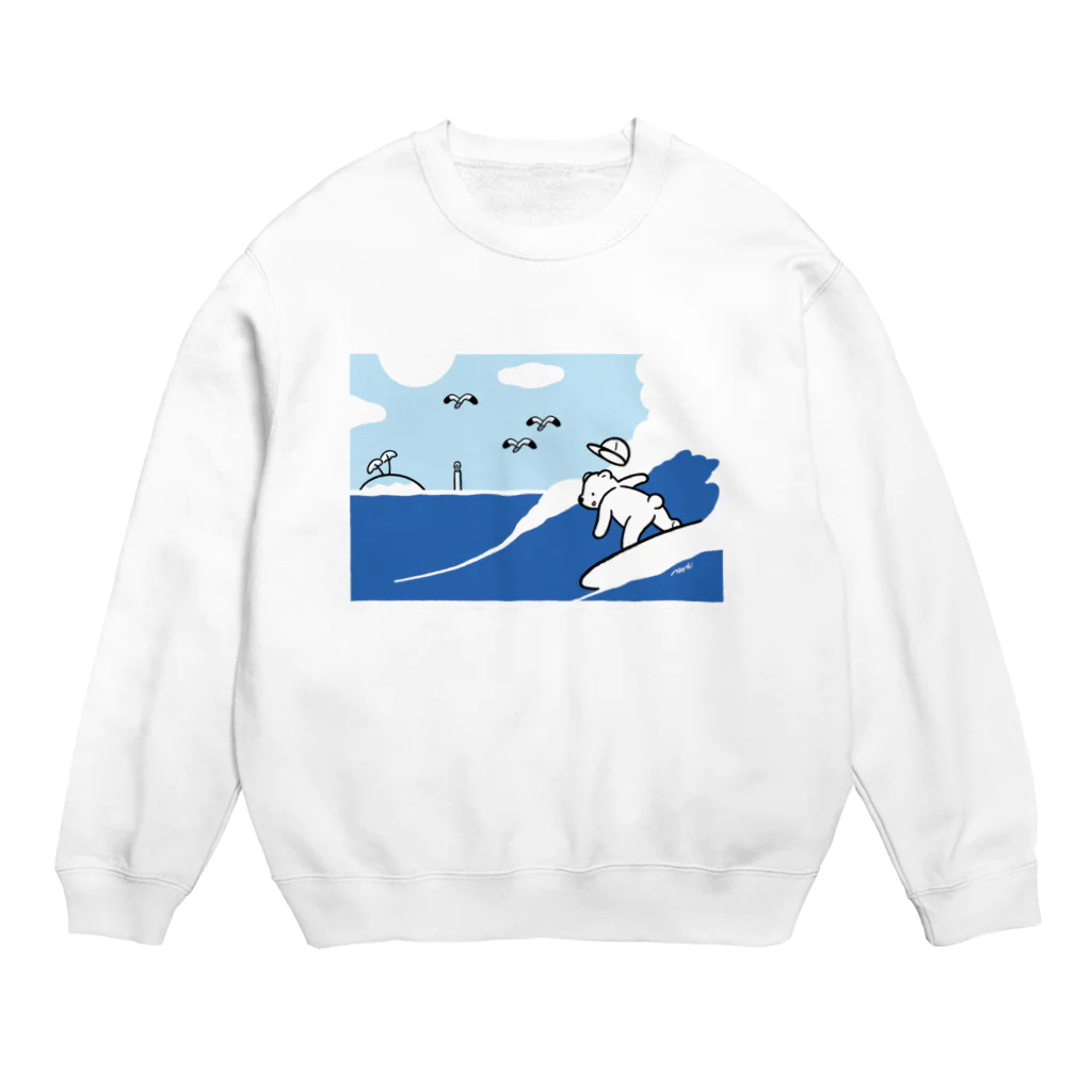 つまようじのYAKATAのNAMINORI bear Crew Neck Sweatshirt