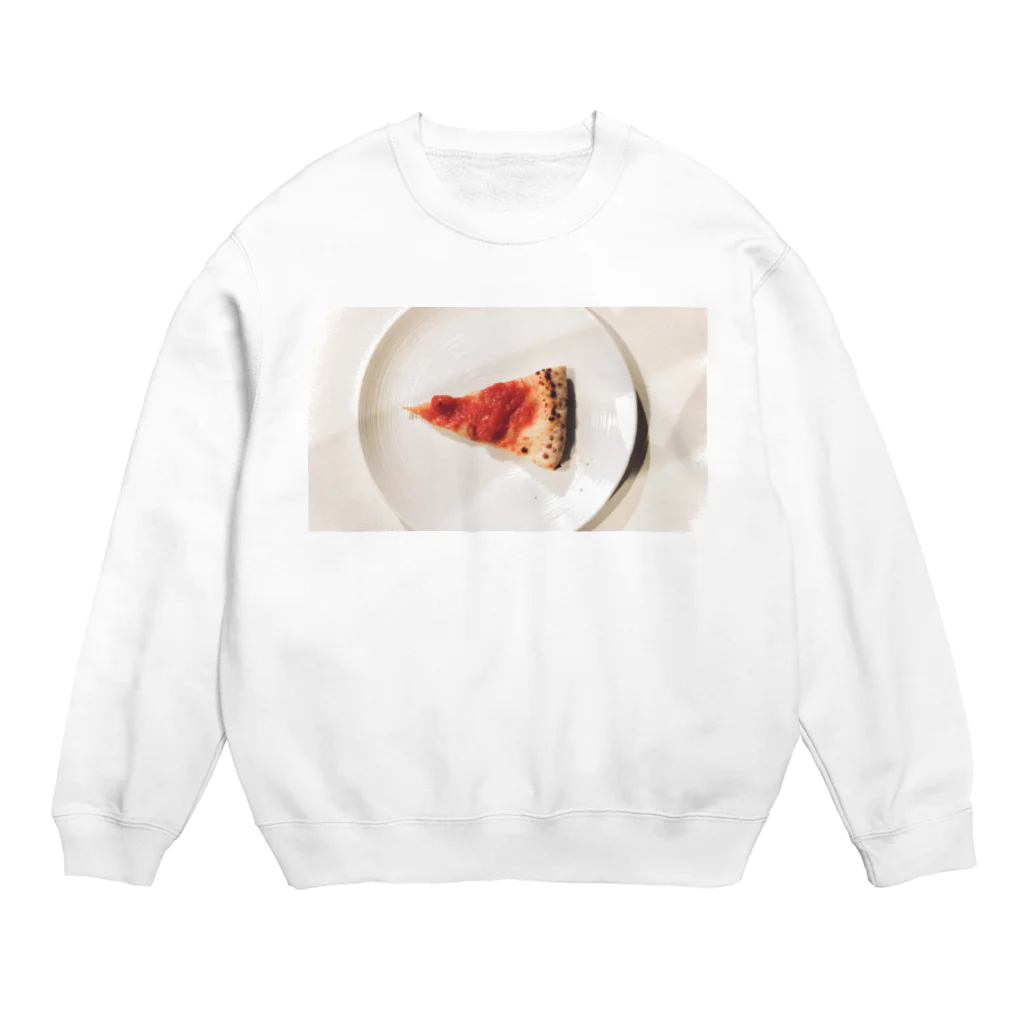 温室育ちのおいしいﾋﾟｯﾂｧくん Crew Neck Sweatshirt