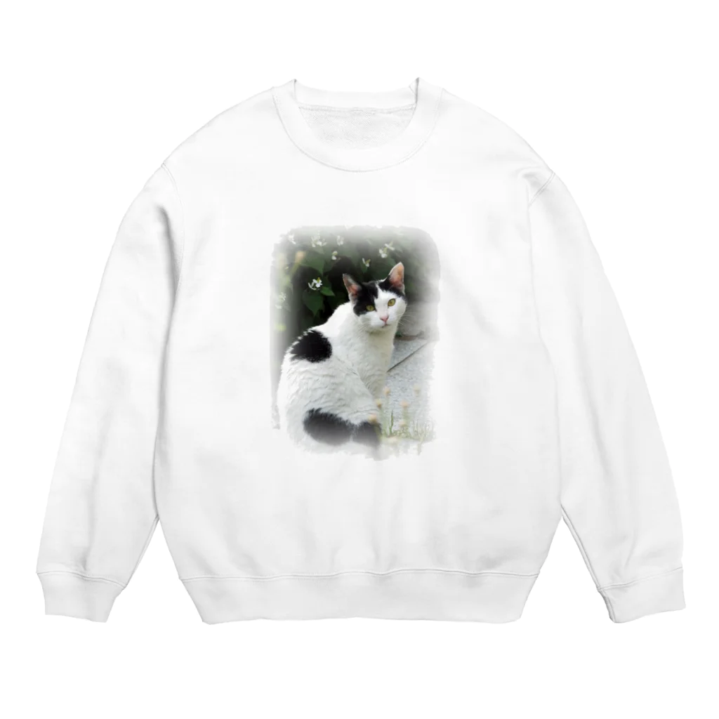 JikenShopの見返り猫 Crew Neck Sweatshirt