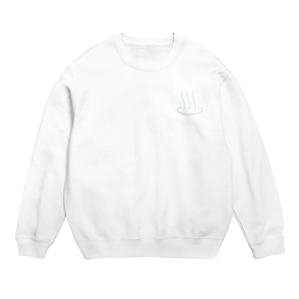 ＭＩＨＡ－ＨＡのなまずのふろや（水色） Crew Neck Sweatshirt