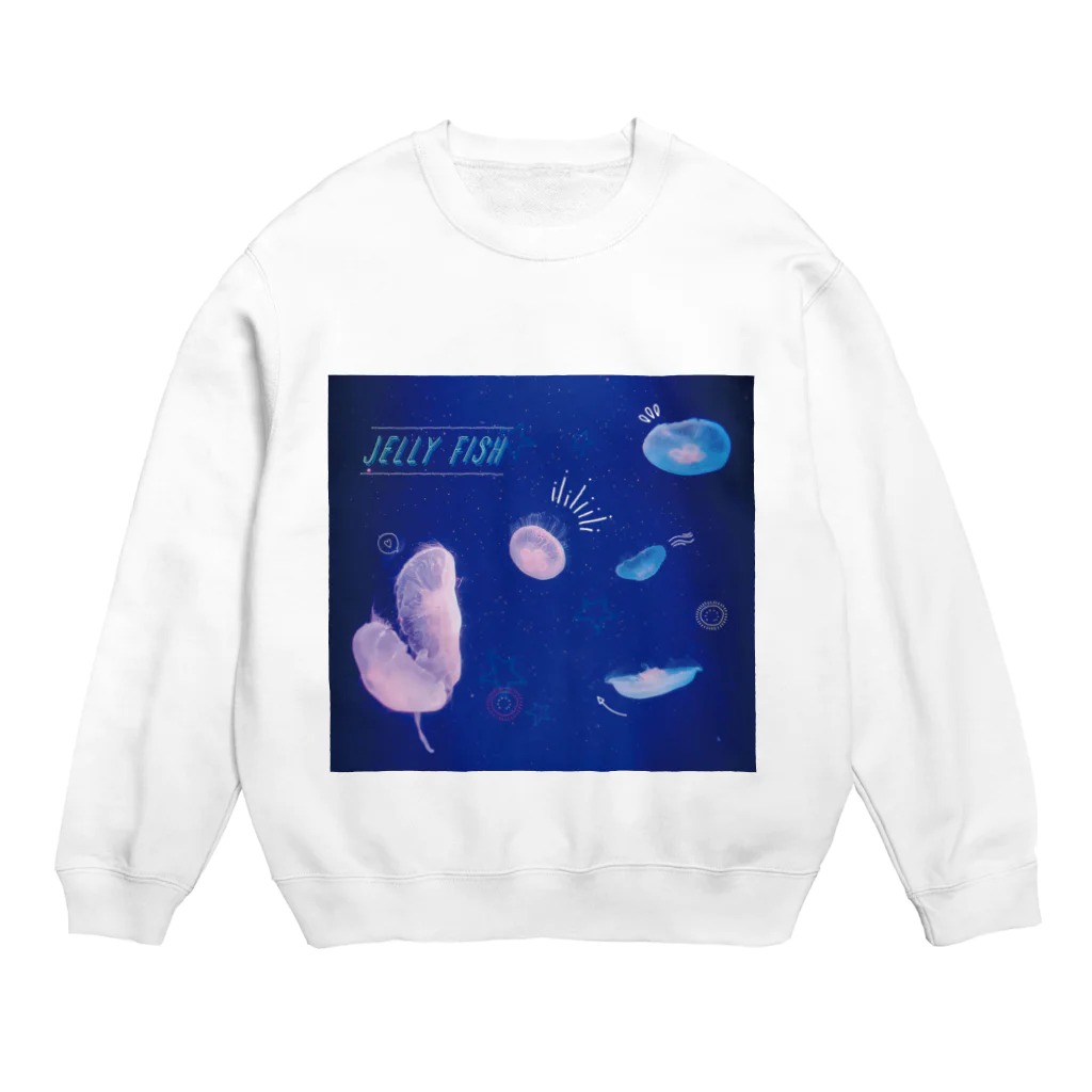 tomranchiのJelly Fish！ Crew Neck Sweatshirt