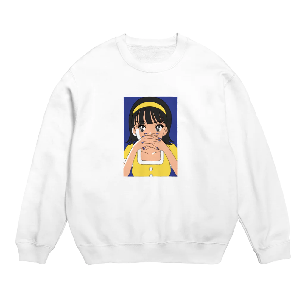 nsnの乙女のたくらみ（blue） Crew Neck Sweatshirt