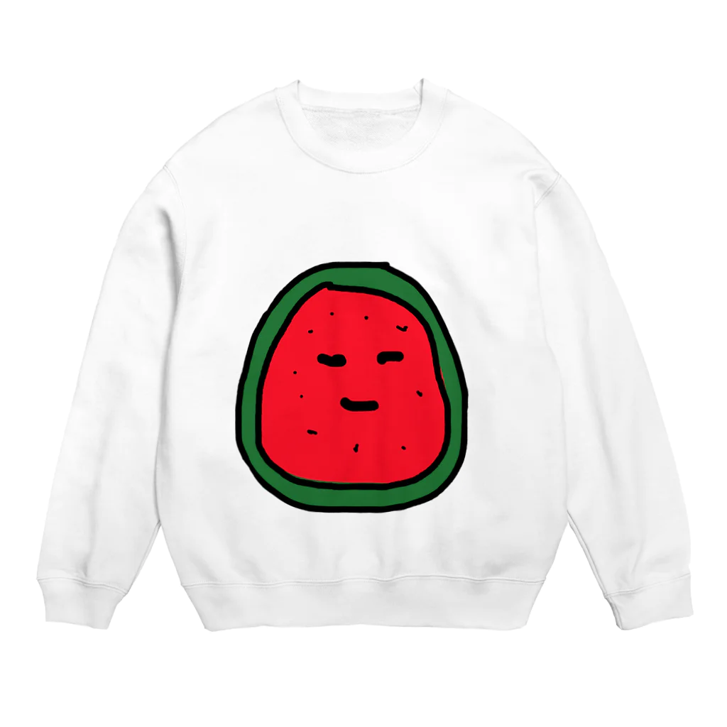 a6___17のすいっか Crew Neck Sweatshirt