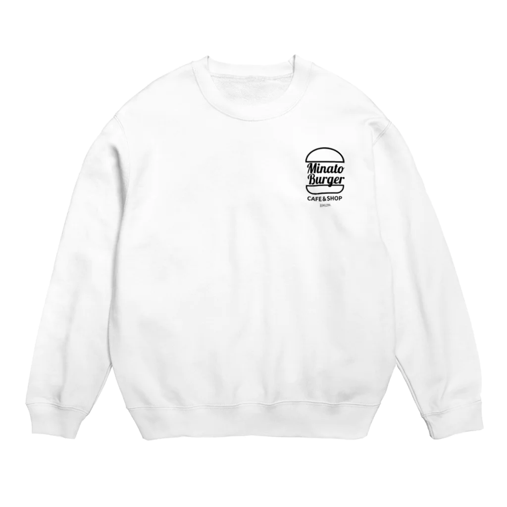 kumiconaShopのMinatoBurgerグッズ（ブラック） Crew Neck Sweatshirt