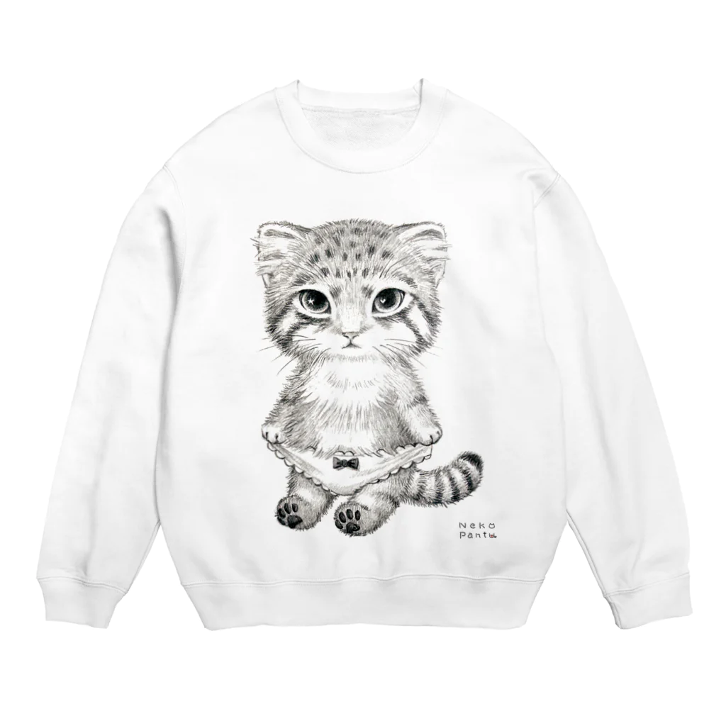 ねこぱんつのマヌルねこぱんつ Crew Neck Sweatshirt