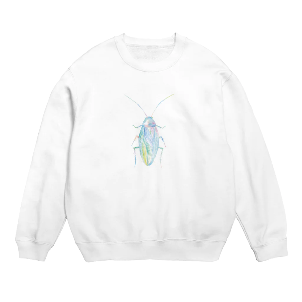 ayutakaの透明水彩ゴキブリ Crew Neck Sweatshirt