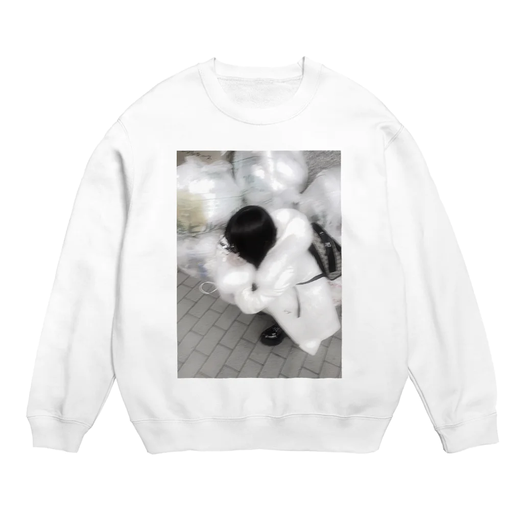 Motimeru_のゴミの擬人化 Crew Neck Sweatshirt