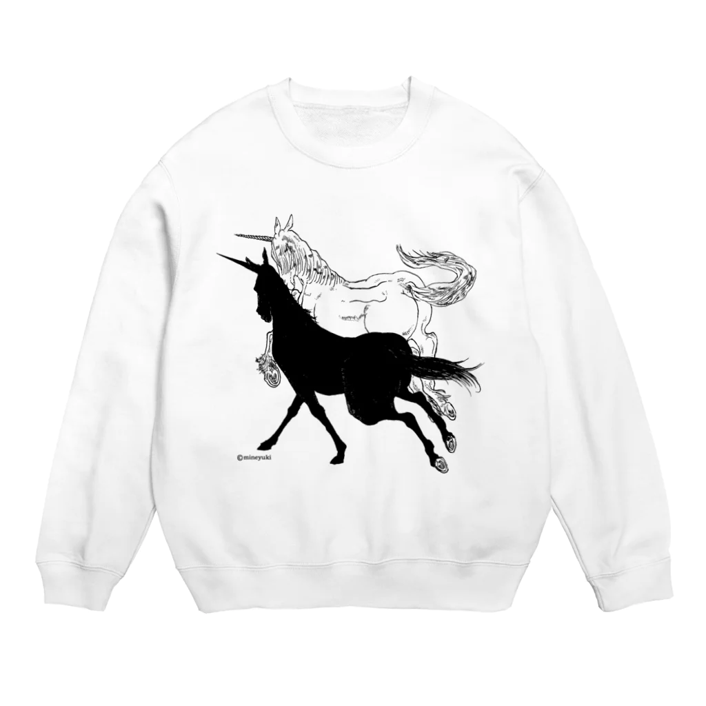 made blueのMonochrome Unicorn Crew Neck Sweatshirt