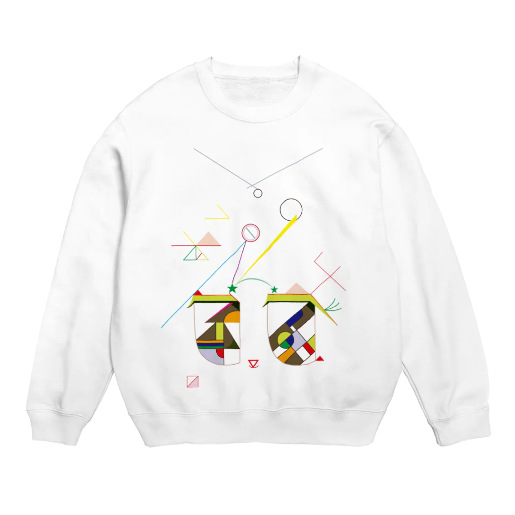 LASER_BEAMのshooting star Crew Neck Sweatshirt