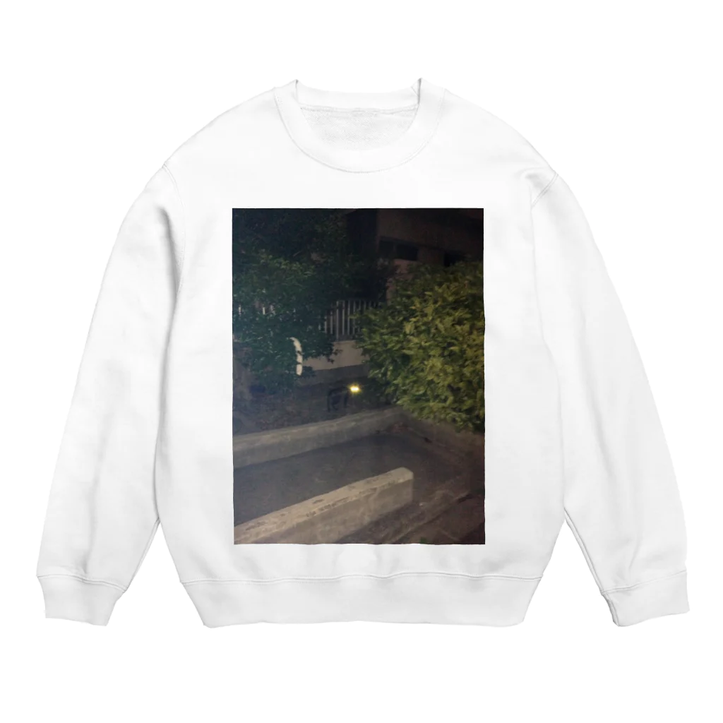 botamochiiの真夜中の眼光 Crew Neck Sweatshirt