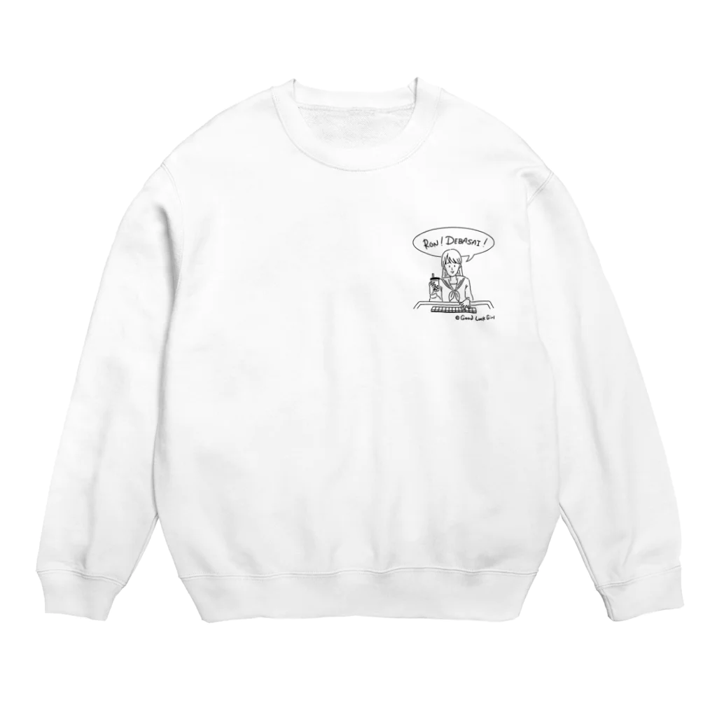 good luck girlのデバサイガール Crew Neck Sweatshirt