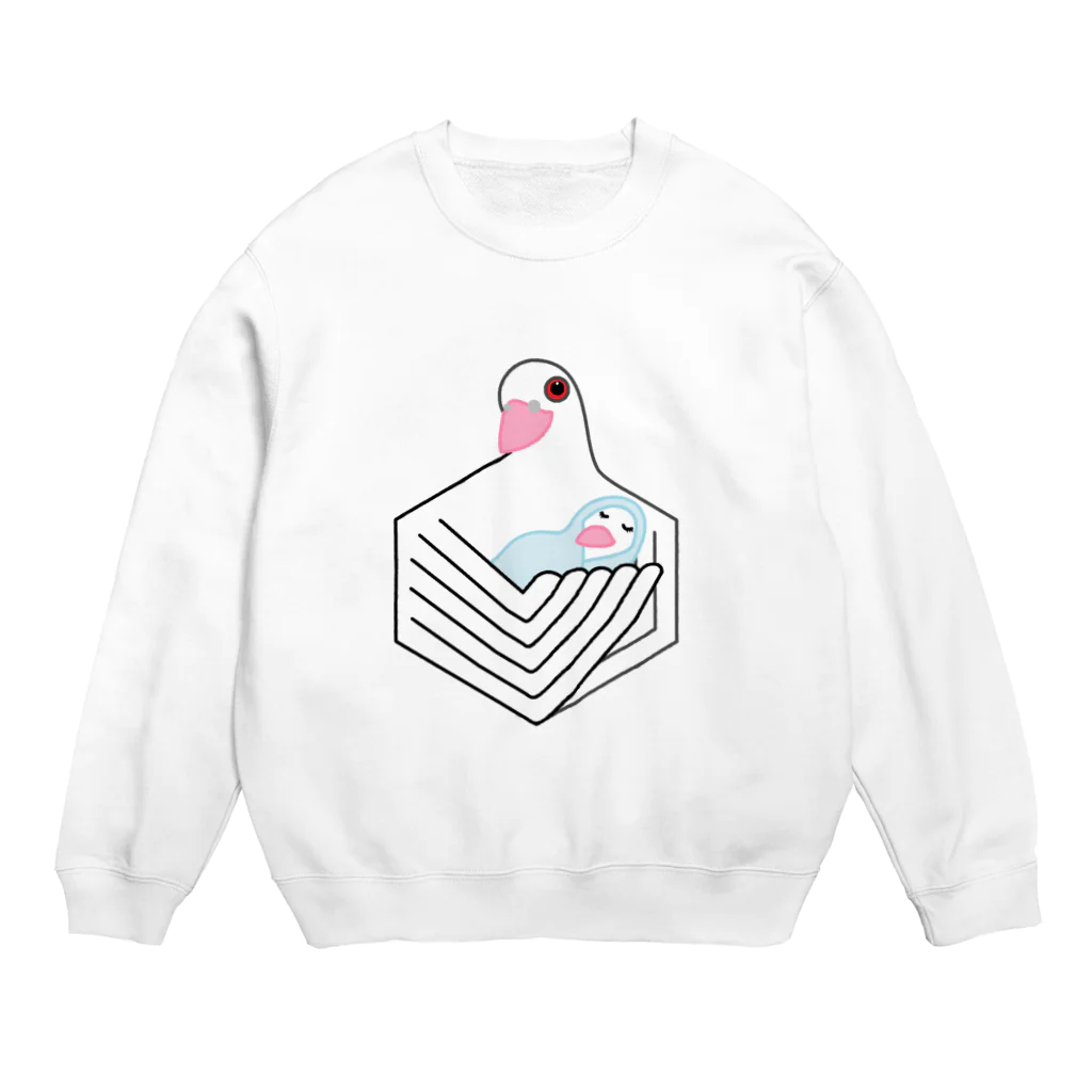 蛇口〆太のお店の子守り鳩 Crew Neck Sweatshirt