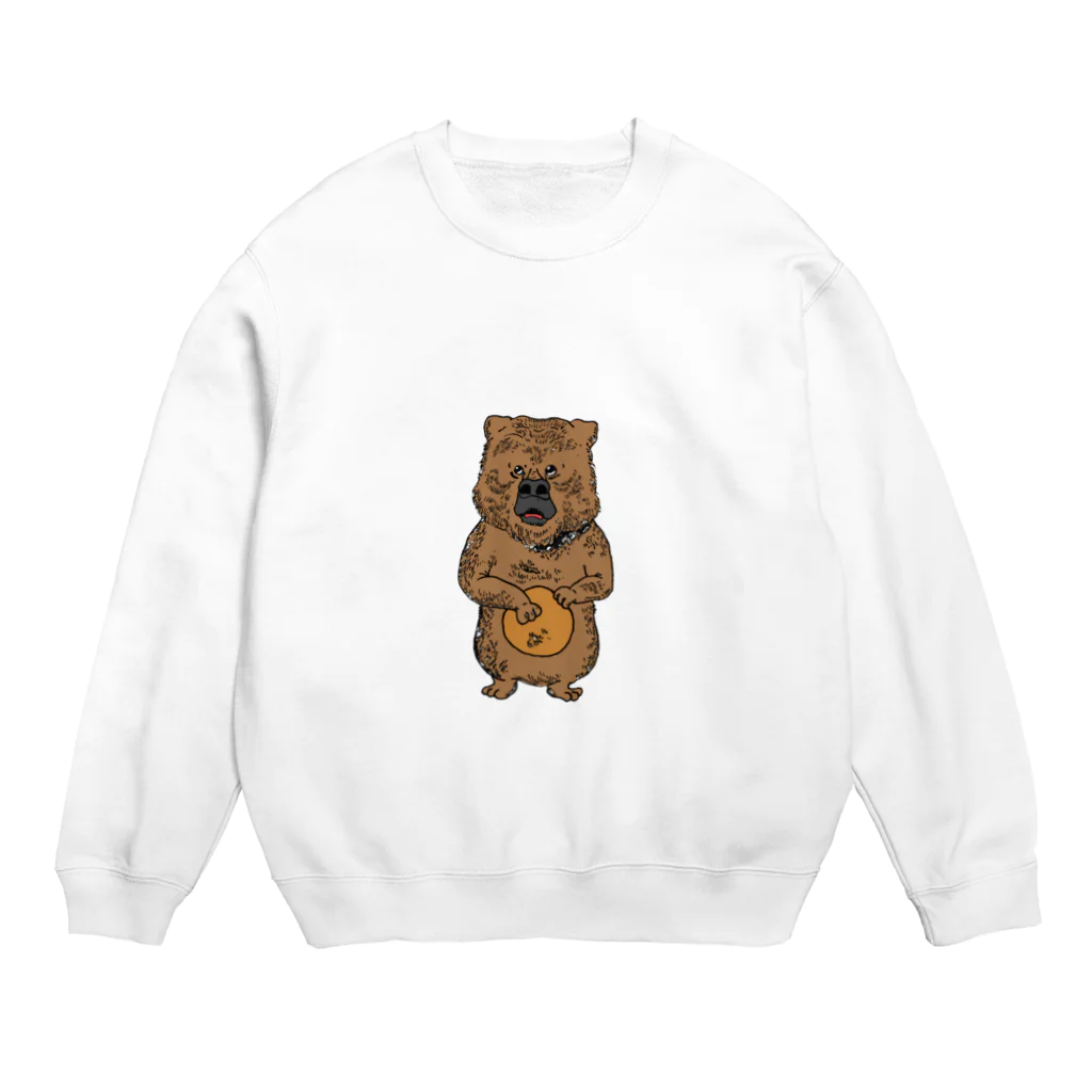 ばらっくんのcowardly bear  Crew Neck Sweatshirt