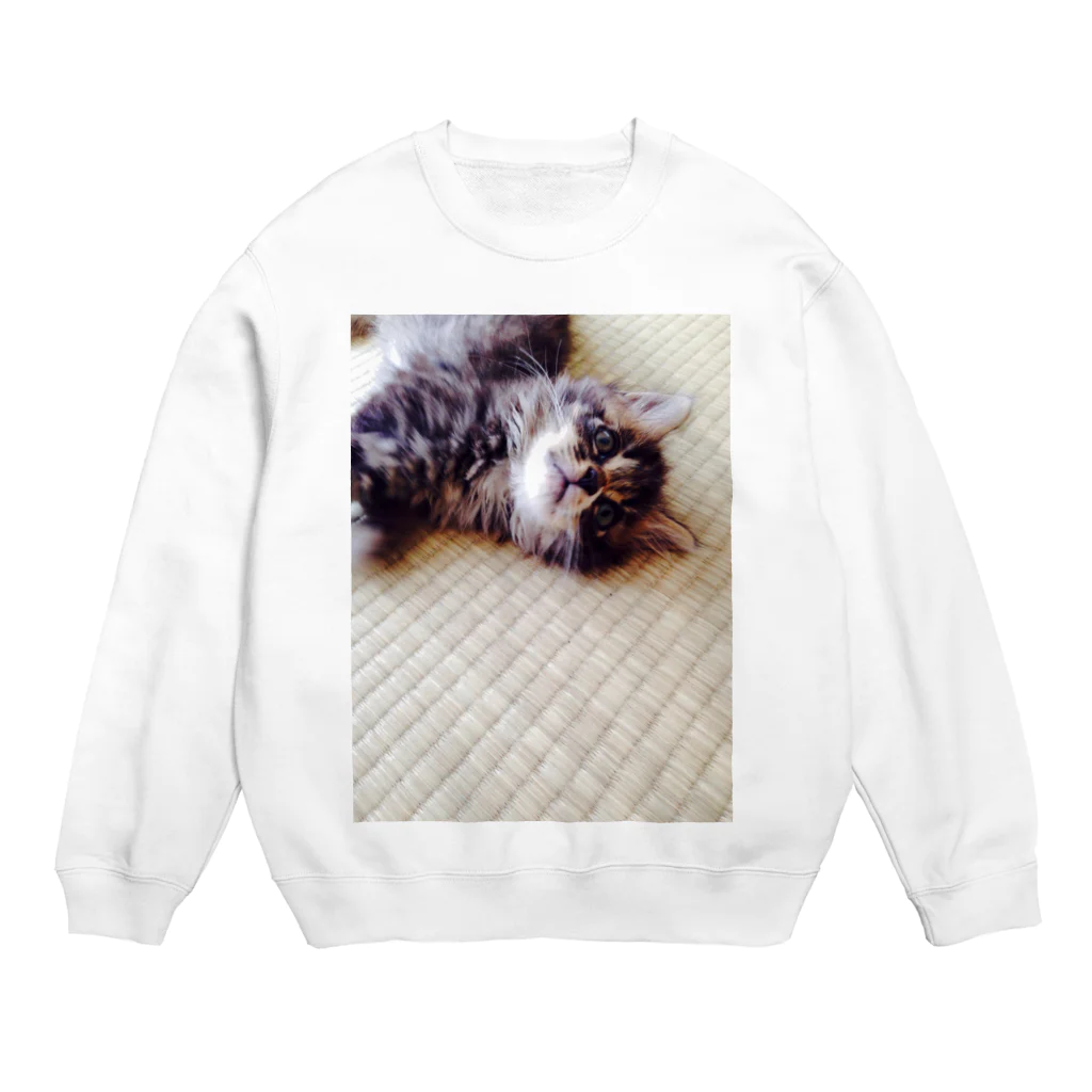 キャットキングダムの子猫のミントちゃん♡ Crew Neck Sweatshirt