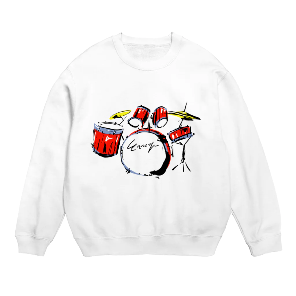 BIJITUBU-POPのドラムス Crew Neck Sweatshirt