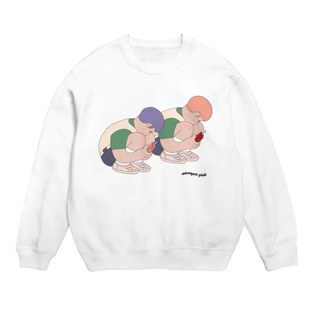 UNKNOWN RECORDのマルガリピンク Crew Neck Sweatshirt