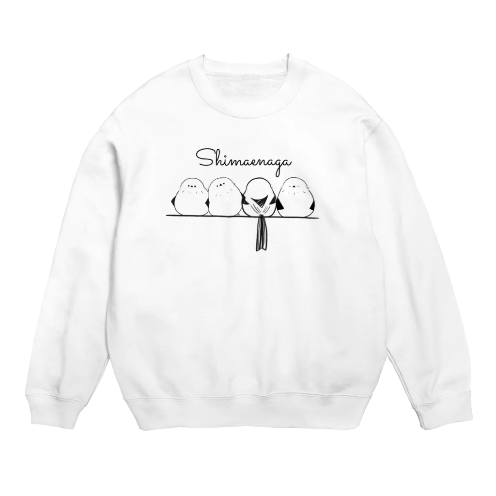 みょーのぎゅぎゅっとシマエナガ Crew Neck Sweatshirt