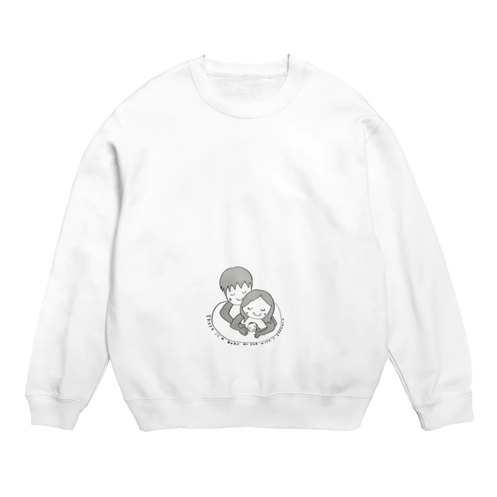 hipoapoの妻のお腹には赤ちゃんがいます☆ Crew Neck Sweatshirt