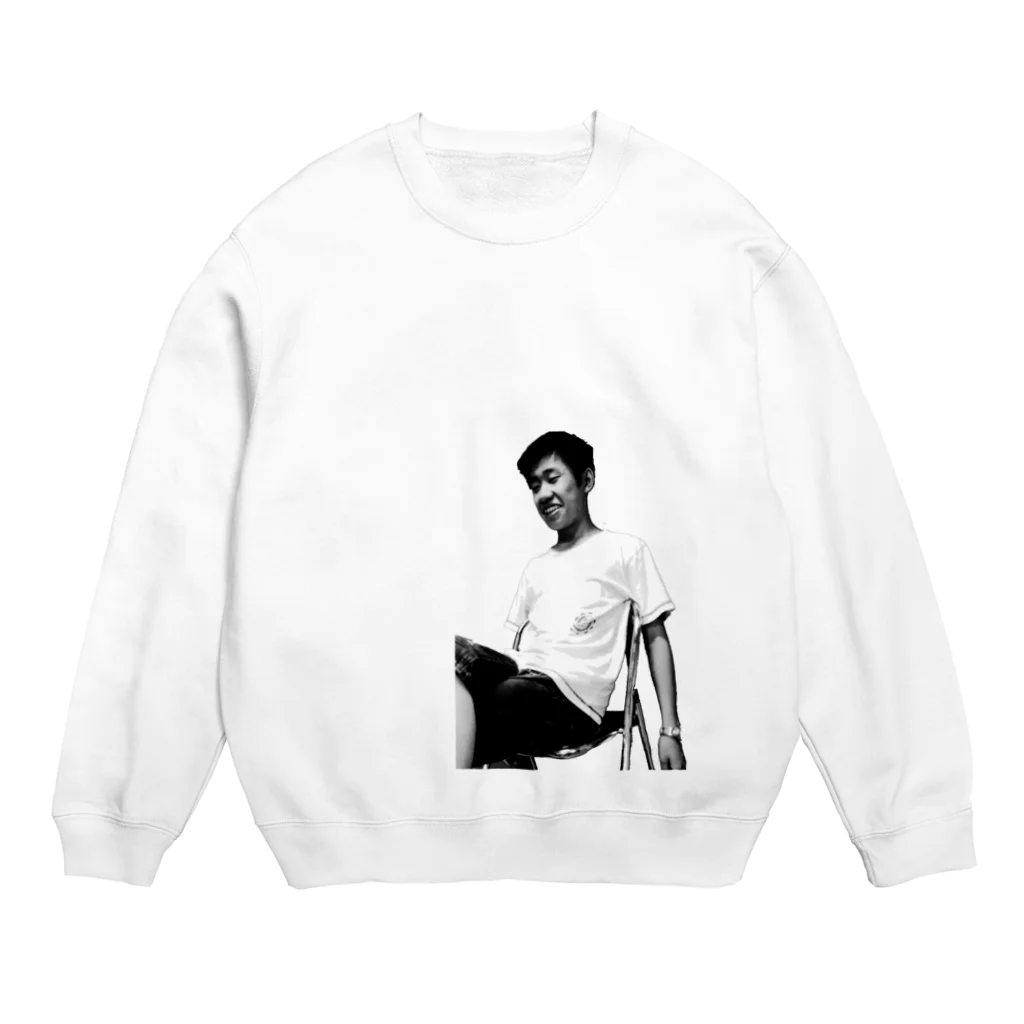 辛子明太子の私が噂の銅鑼パーソンです Crew Neck Sweatshirt