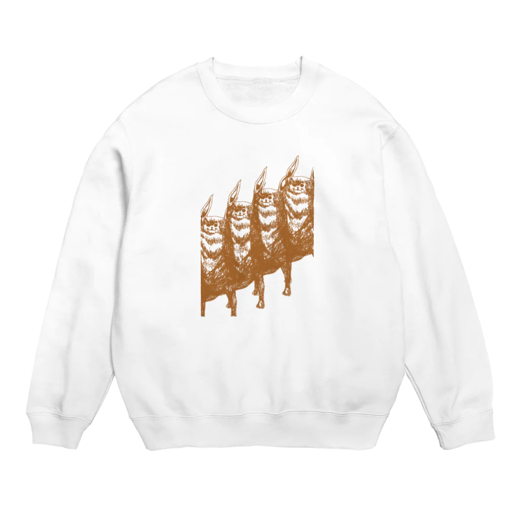 青のりショップの猫3 Crew Neck Sweatshirt