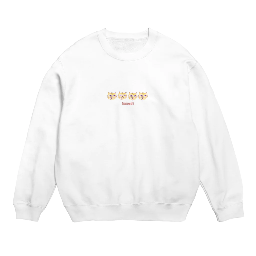 ZRのにゃんにゃんネコちゃん Crew Neck Sweatshirt