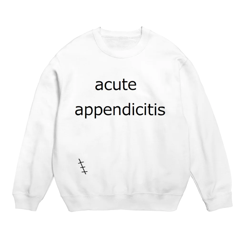 momo310のacute appendicitis mens Crew Neck Sweatshirt