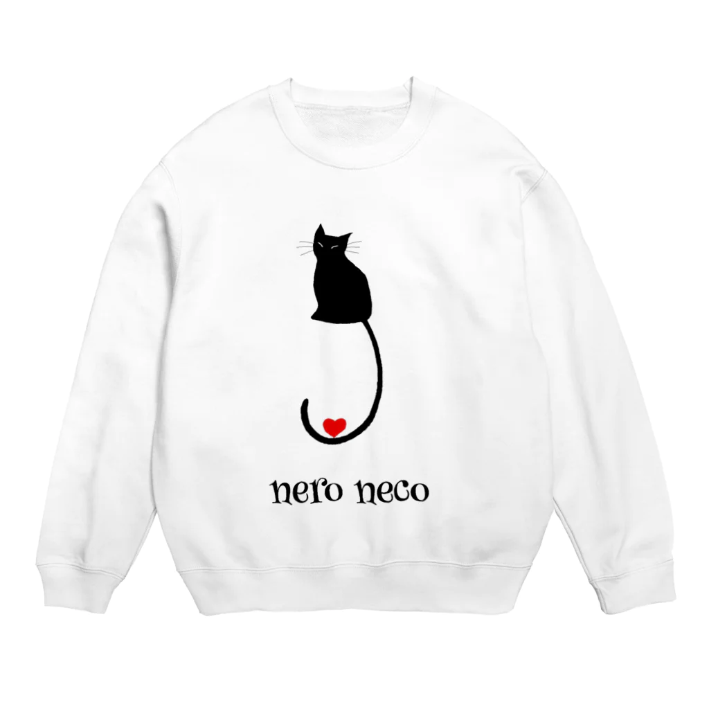 Fiore Laboのneronecoハートシリーズ Crew Neck Sweatshirt