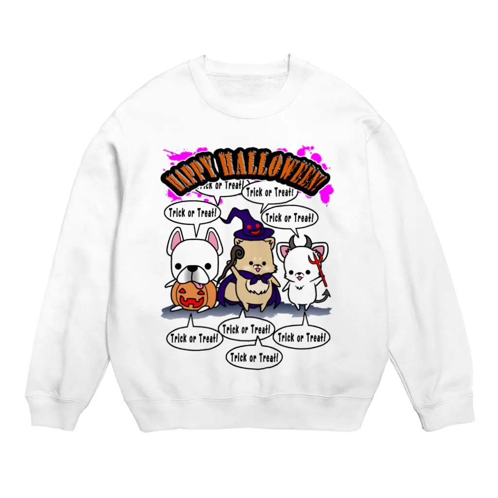 ラクガキメイトのトリックオアトリート大合唱！ Crew Neck Sweatshirt