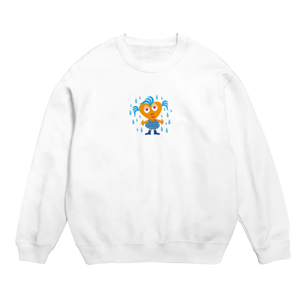 ジルトチッチのデザインボックスの少しも悲しくないわぁのビザコちゃん Crew Neck Sweatshirt