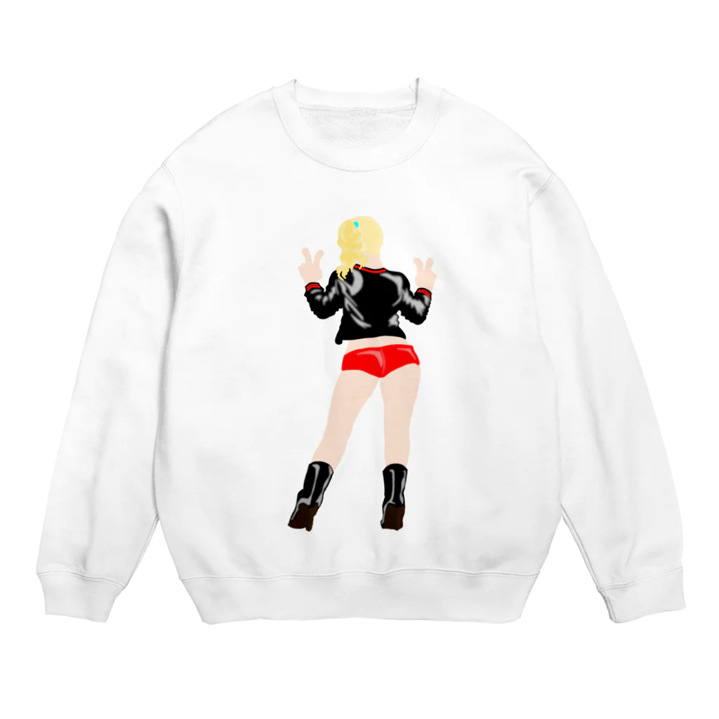 Silhouettesのポニーテール Girl！ Crew Neck Sweatshirt