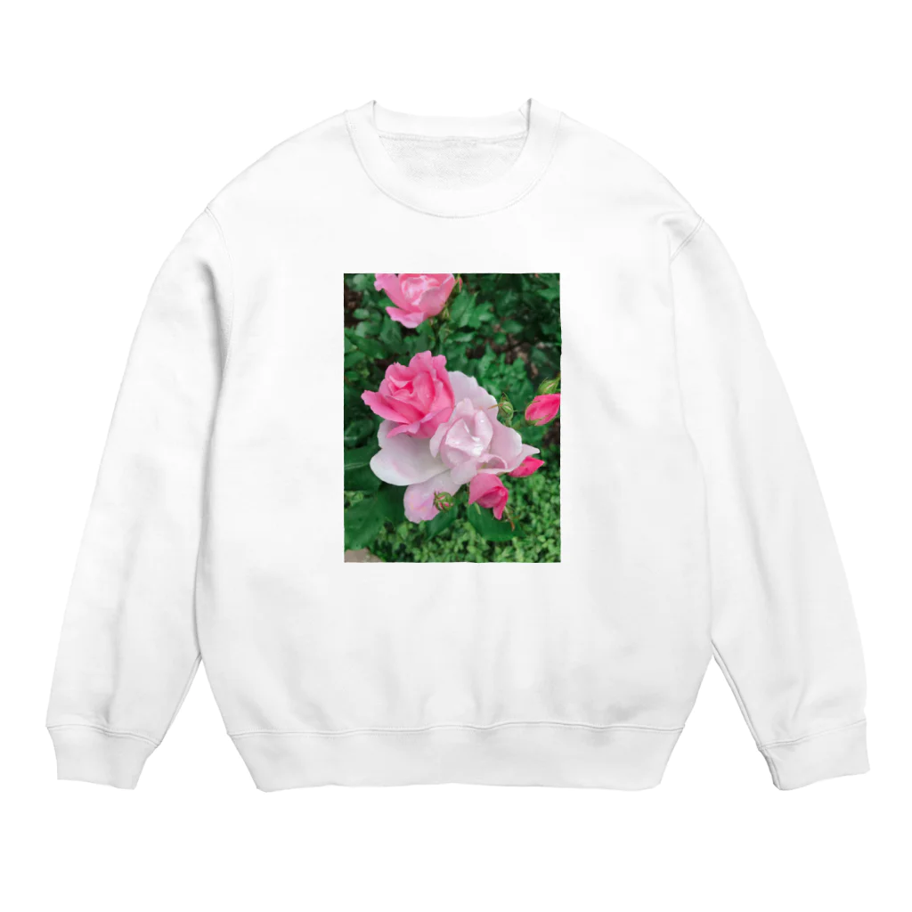 amaiamakunaiの美しい五月(pinkpink) Crew Neck Sweatshirt