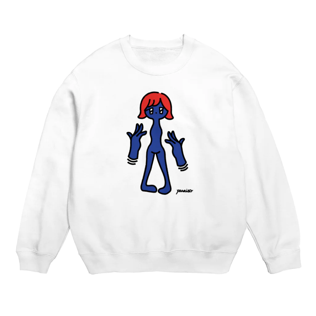 はらいそのflying hands Crew Neck Sweatshirt