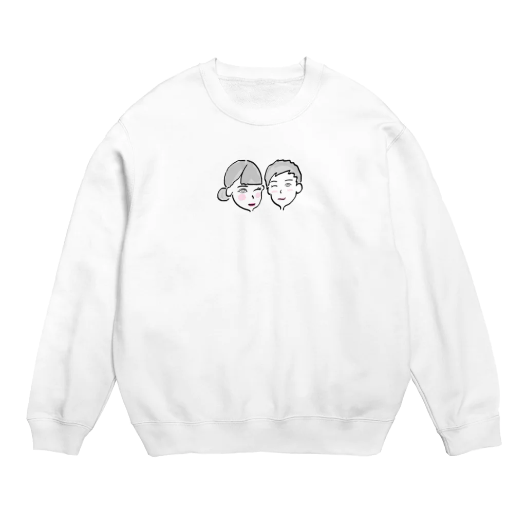 BUNBUN KURUKURUのカップル Crew Neck Sweatshirt