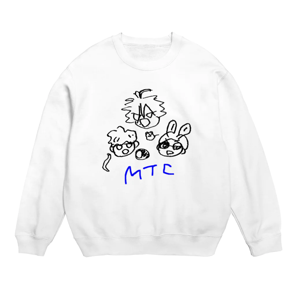 ササミ in the buildingの左利きが右手で描いた絵② Crew Neck Sweatshirt